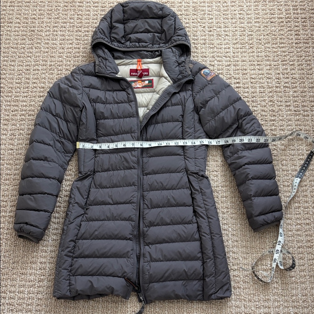 Parajumpers Charcoal Hooded Puffer Jacket